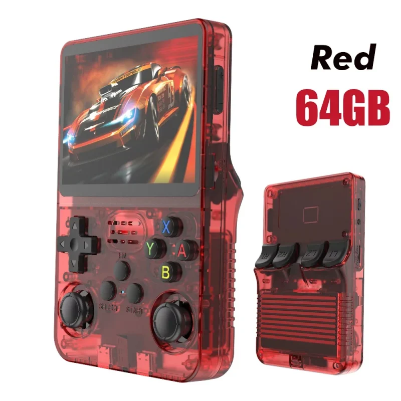 Ordinateur de poche rétro R36s rouge 64GB