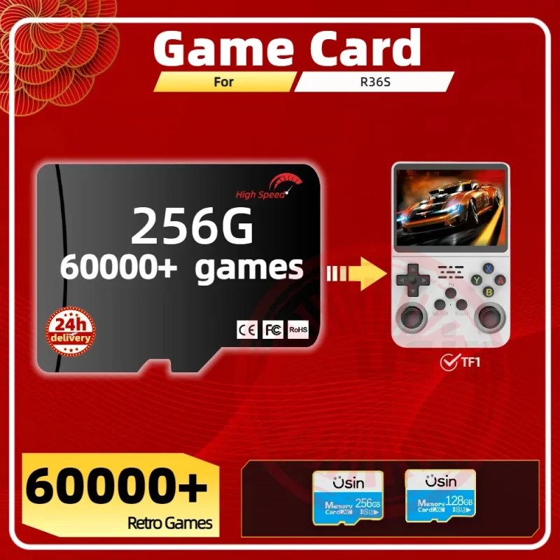 r36s game console memory card