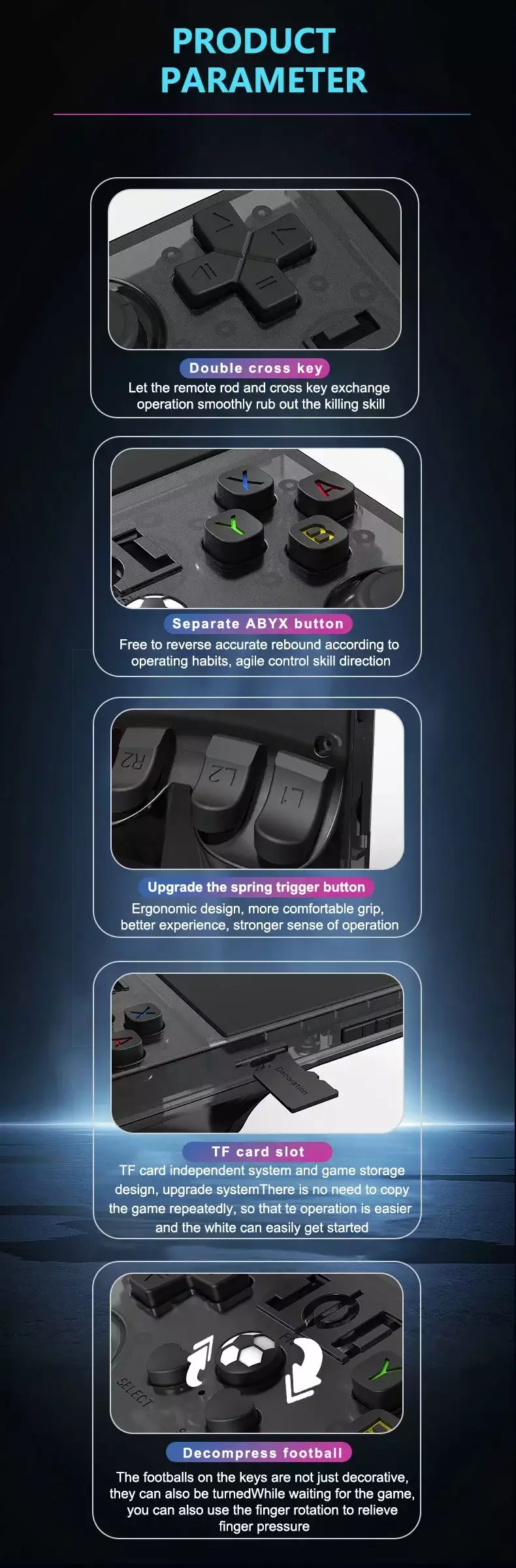 r36s retro handheld parameters, specs